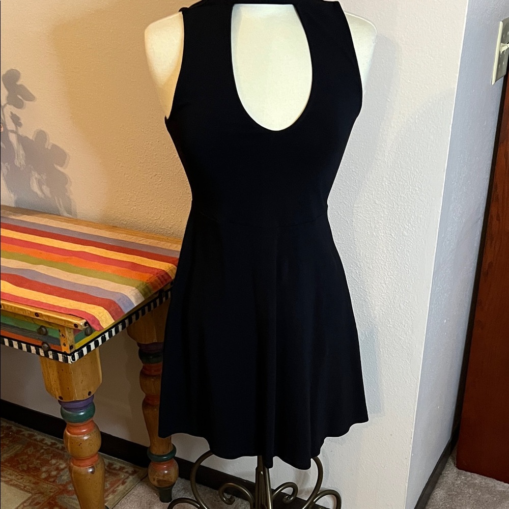 Express Black Backless Dress
